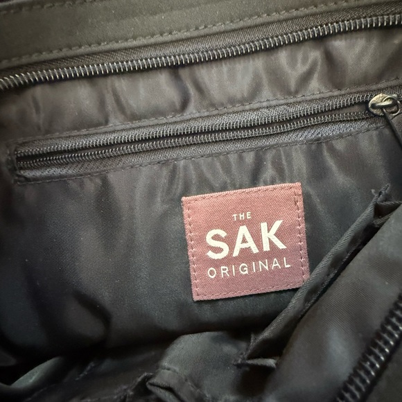 The Sak Handbag White Navy Blue Stripes - Picture 4 of 8